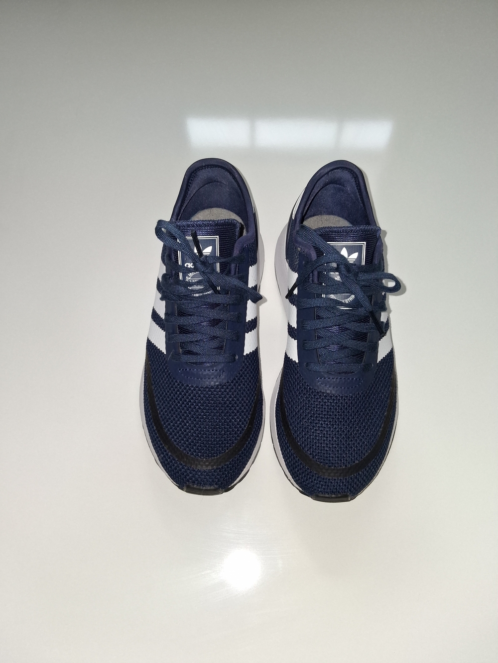adidas Originals Boy's Navy and White Casual Sneakers